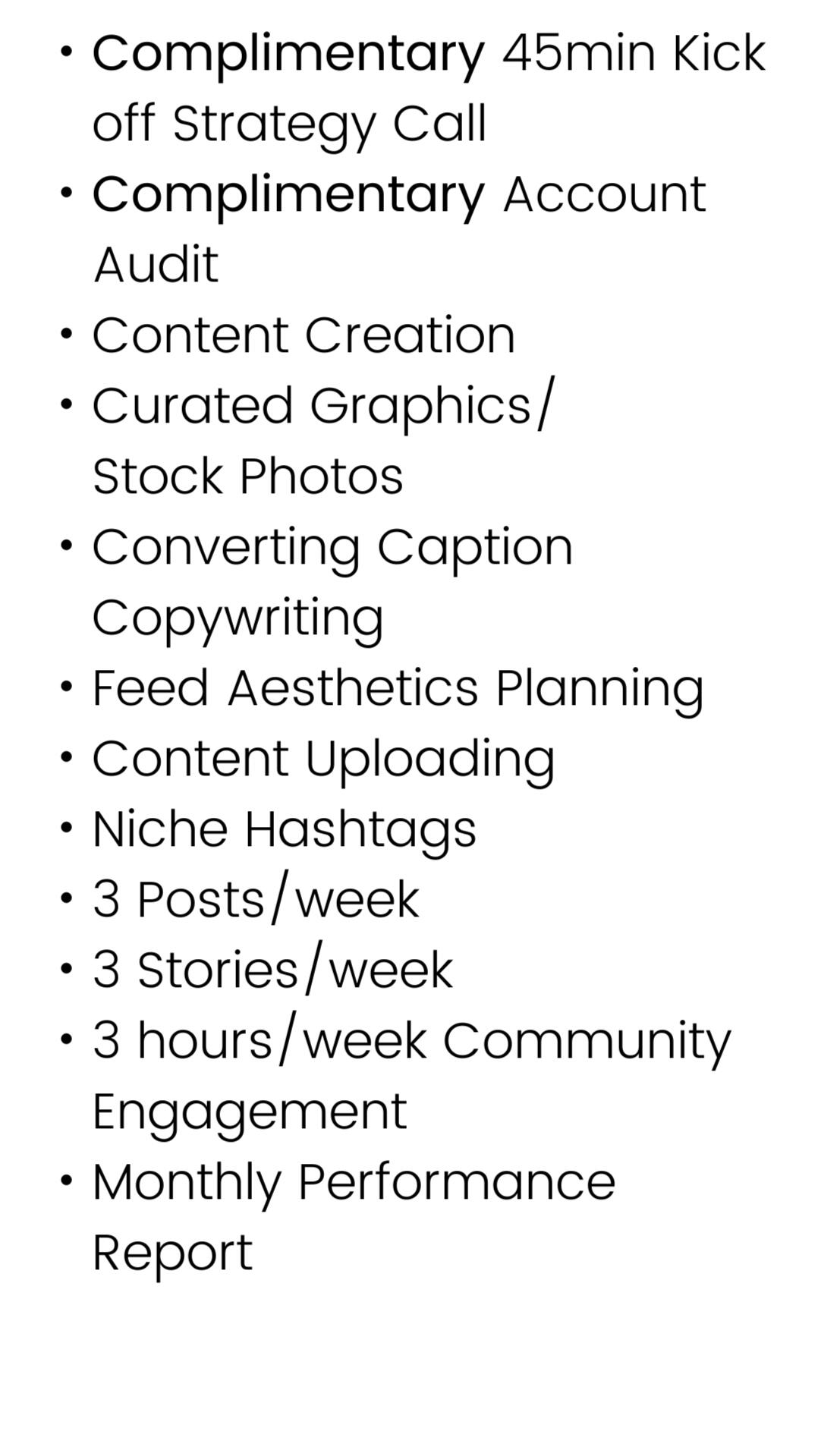 social media management gold package